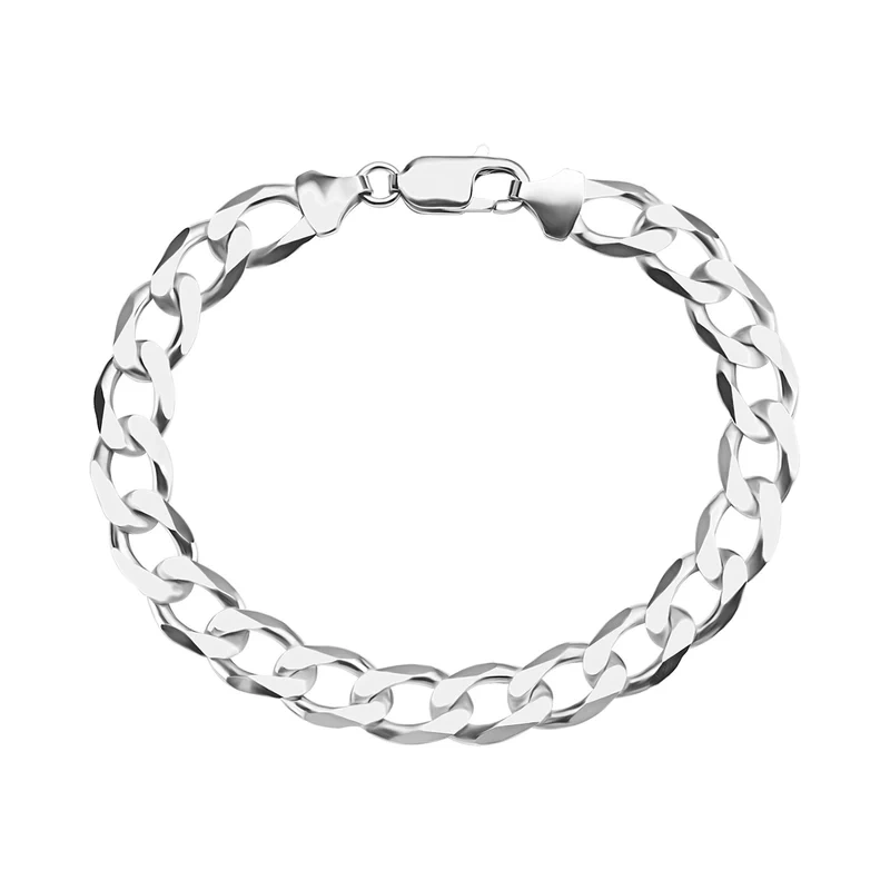 Bransoletka srebrna męska pancerka