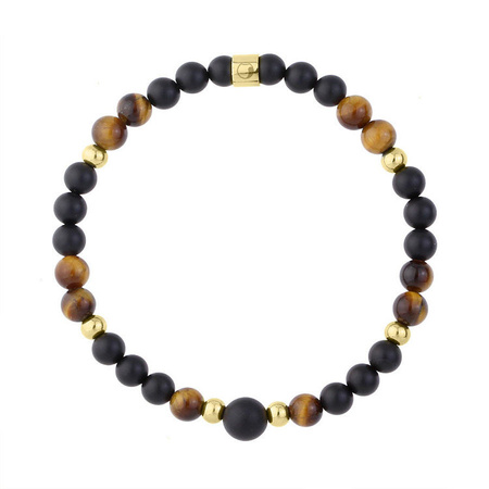Bransoletka męska onyks tygrysie oko