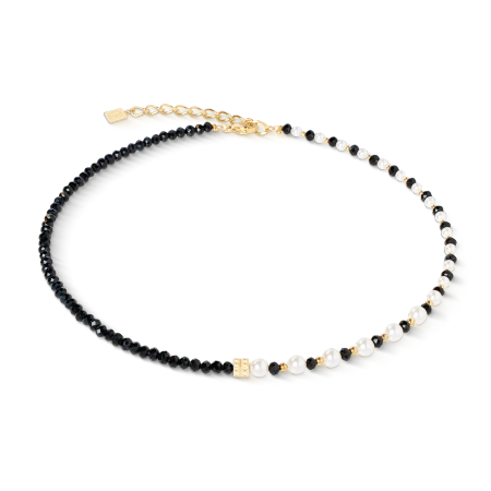 Naszyjnik Trinity Spikes złoto-czarny