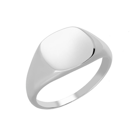 Sygnet srebrny męski prostokąt