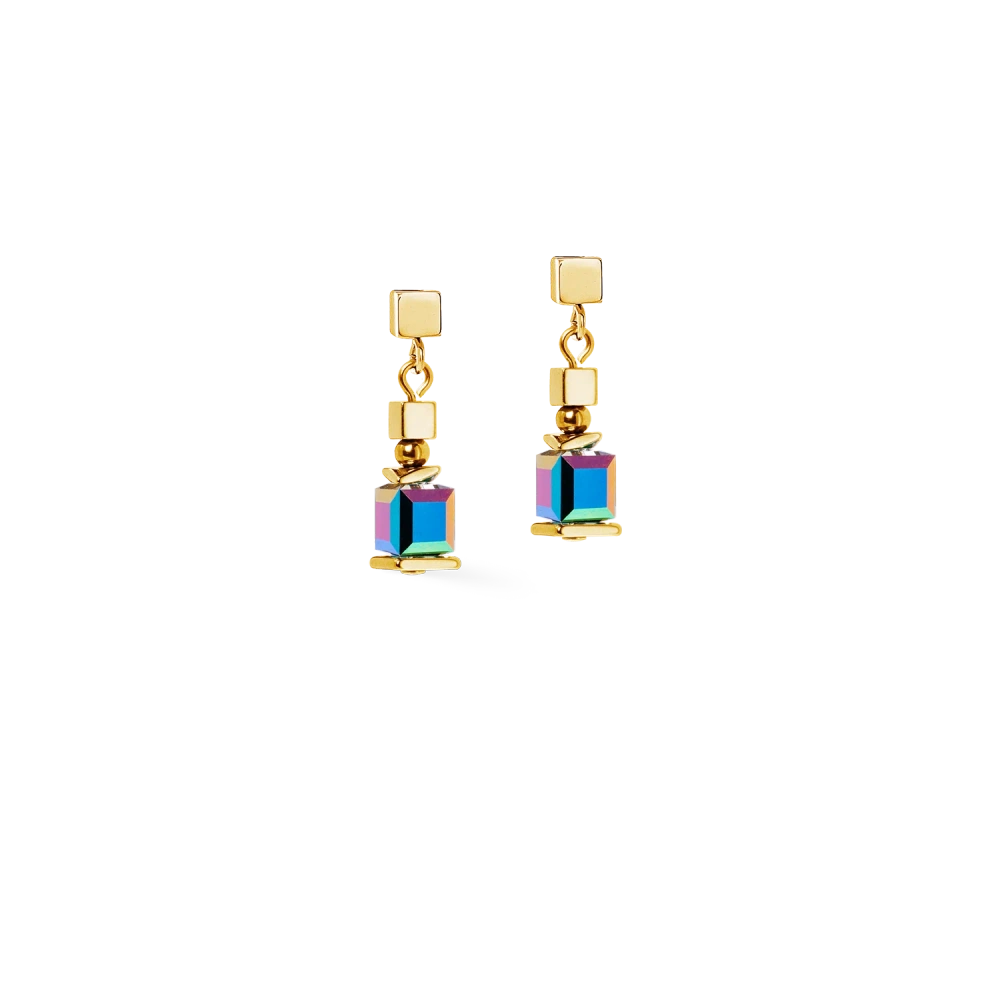 Kolczyki Sparkling Cubes Fusion Chain multikolor