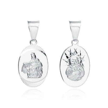 Srebrny medalik szkaplerz