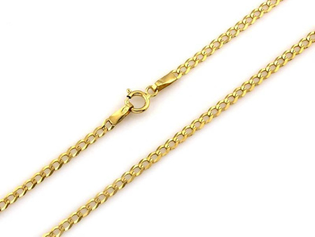 Łańcuszek złoty pr.585 pancerka 45 cm