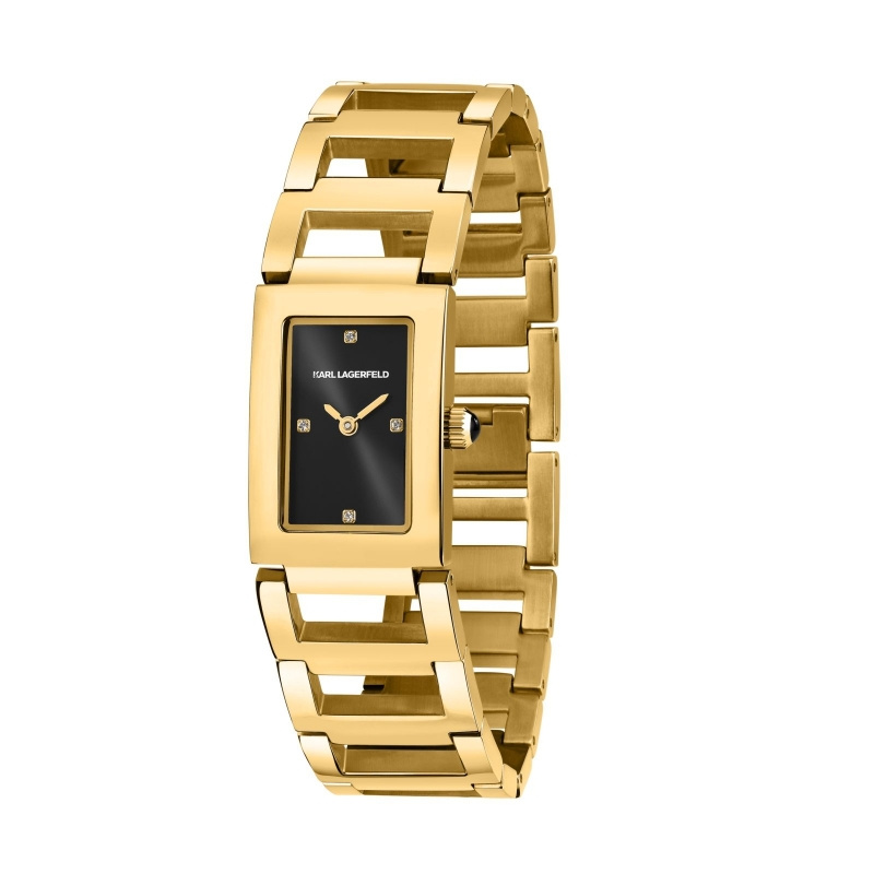 Zegarek damski Karl Lagerfeld stal pozłacana