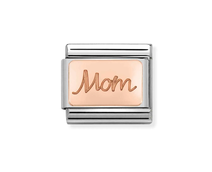 Element link do bransoletek Nomination Composable Stal + Różowe Złoto 9k mama