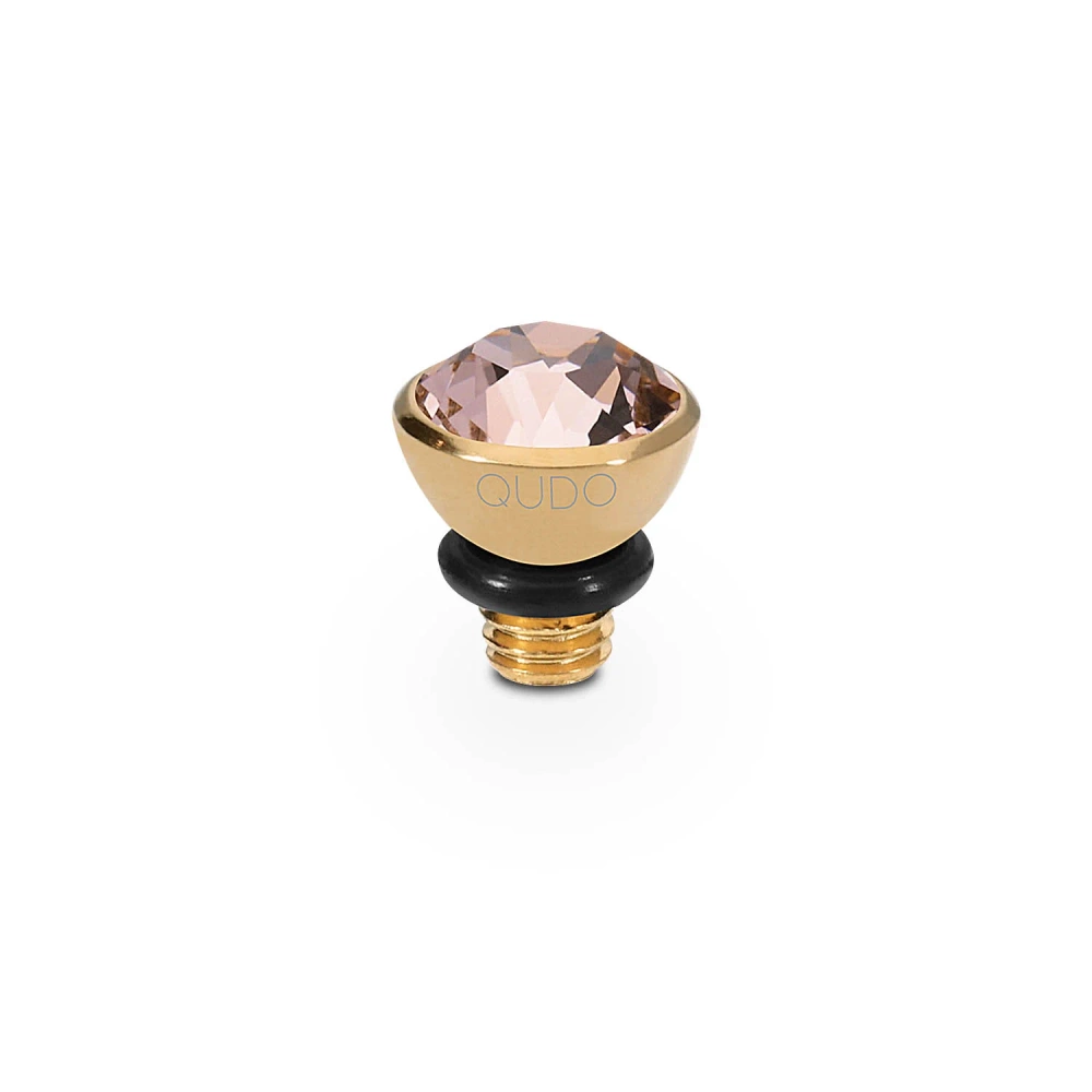 Element top wkręcany Qudo Bottone 5mm stal pozłacana Vintage Rose