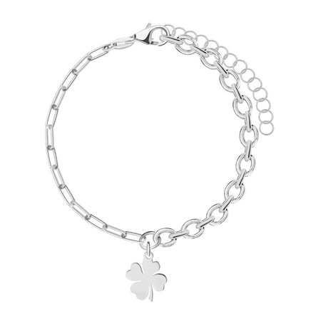 Bransoletka srebrna z koniczynką