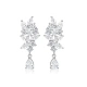 Kolczyki srebrne wiszące z cyrkoniami