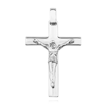 Srebrny krzyż rodowany