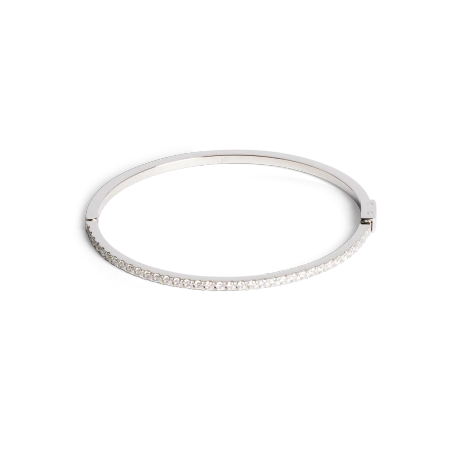 Bransoletka Coeur de Lion sztywna z cyrkoniami