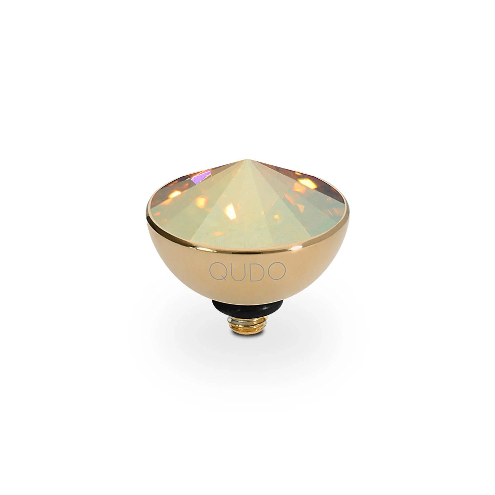 Element top wkręcany Qudo Bottone 11,5mm stal pozłacana  Metalic Sunshine