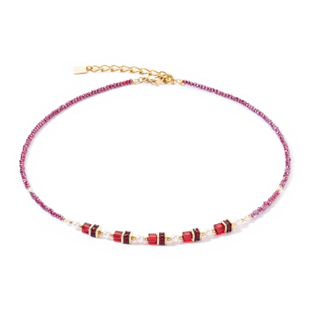 Naszyjnik Sparkling Princess złoto-czerwona