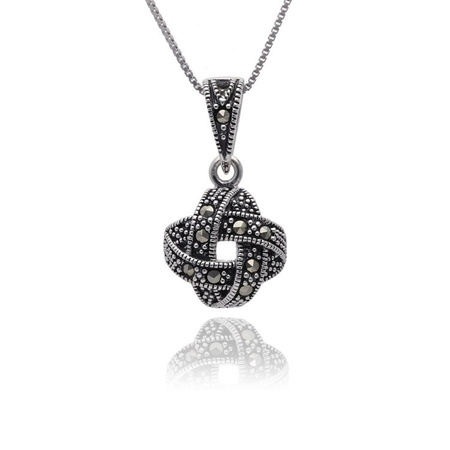 Zawieszka srebrna z markazytami