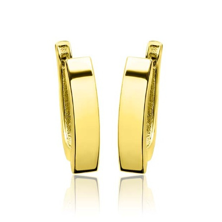 Kolczyki złote wiszące słupki