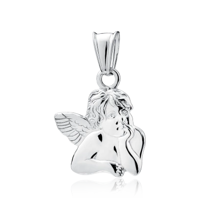 Zawieszka srebrna aniołek