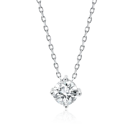 Naszyjnik srebrny z cyrkonią