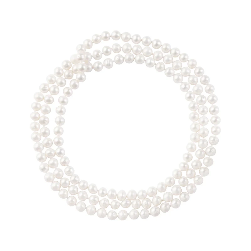 Naszyjnik z pereł 120 cm