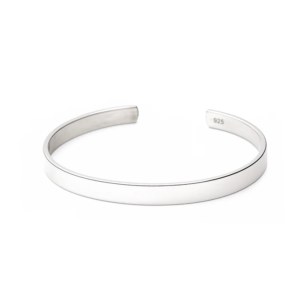 Srebrna bransoletka sztywna bangle