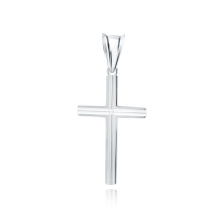 Srebrny krzyż rodowany