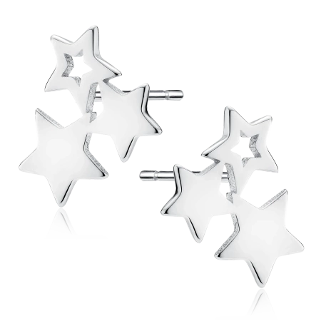 Kolczyki srebrne gwiazdki