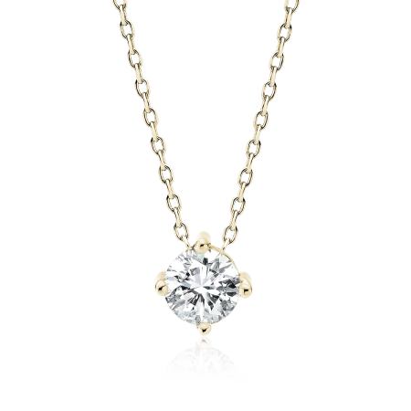 Naszyjnik pozłacany z cyrkonią