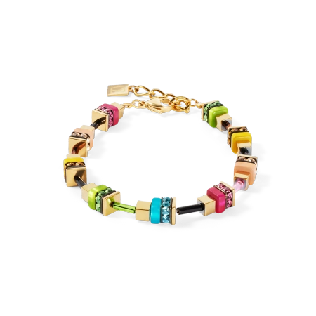 Bransoletka Boho Sunset Cube tęczowa