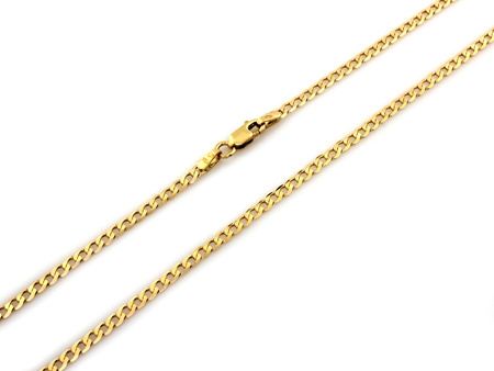 Złoty łańcuszek pancerka 50cm