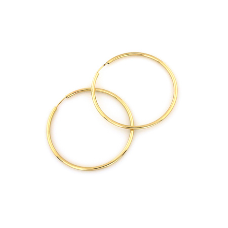 Złote kolczyki kółka klasyczne 3,5 cm