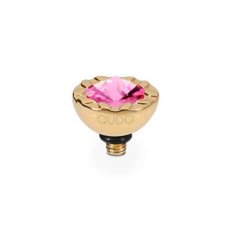 Element top wkręcany Qudo Melara 10mm Rose stal pozłacana