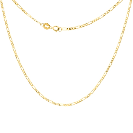 Złoty łańcuszek splot figaro złoto 585 50cm