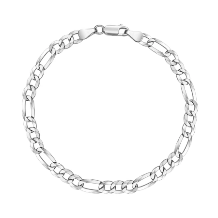 Bransoletka srebrna męska Figaro