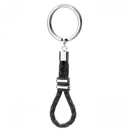 Brelok stal szlachetna i skóra