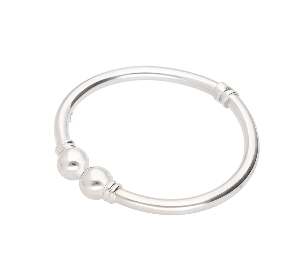 Bransoletka srebrna sztywna bangle 