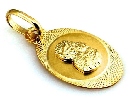 Złoty medalik Matka Boska