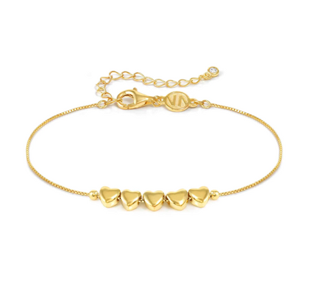NOMINATION Armonica Bransoletka pozłacana serca