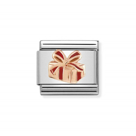 Element linkdo bransoletek Nomination Composable Stal + Różowe Złoto 9k prezent