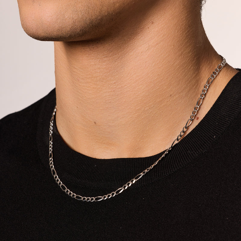 Łańcuszek srebrny figaro 50 cm