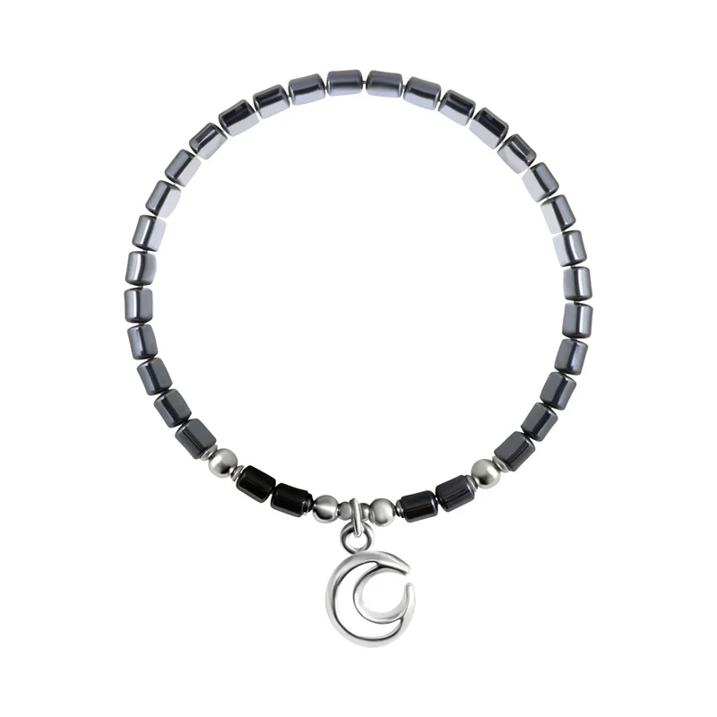 Bransoletka srebrna z hematytem