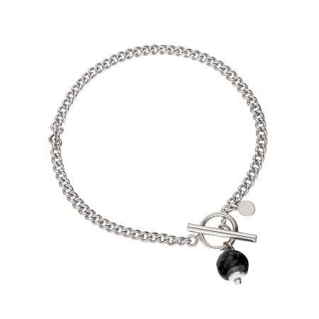 Bransoletka srebrna z Onyksem