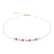 Naszyjnik Coeur de Lion pozłacany Swarovski złoto-różowy