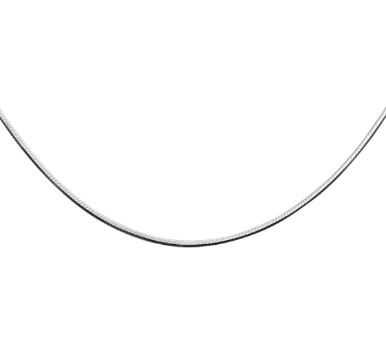 Łańcuszek srebrny rodowany linka 60 cm