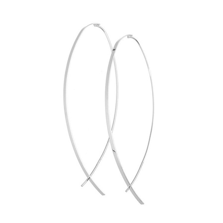 Srebrne kolczyki długie pałeczki
