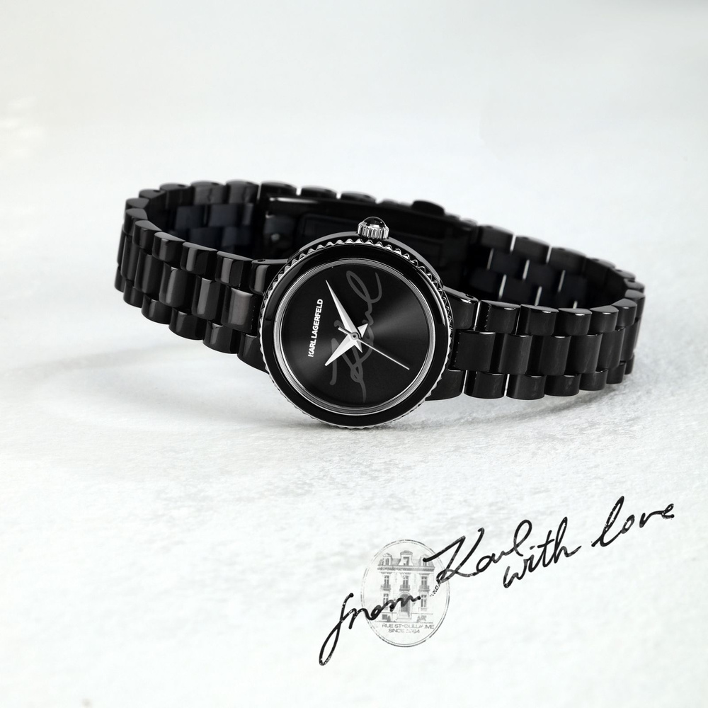 Zegarek damski Karl Lagerfeld stal szlachetna