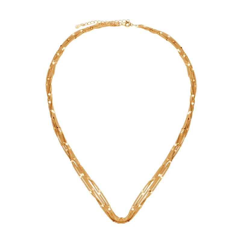 Naszyjnik pozłacany łańcuszkowy