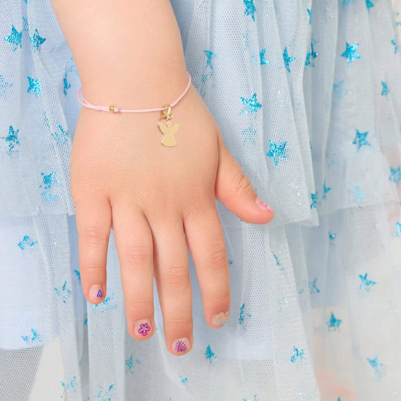 Zawieszka pozłacana do bransoletek aniołek