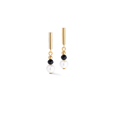 Kolczyki Trinity Spikes złoto-czarne