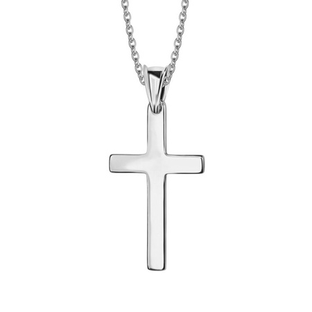 Krzyżyk srebrny gładki klasyczny
