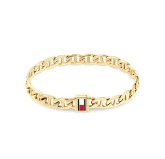 Bransoletka męska Tommy Hilfiger stal pozłacana
