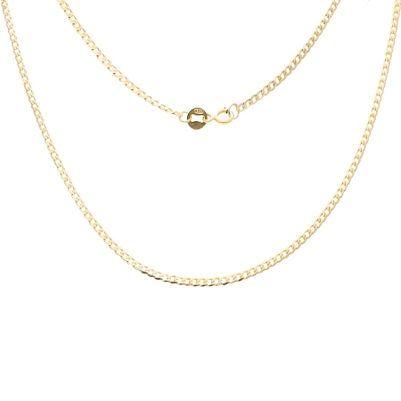 Złoty łańcuszek splot pancerka złoto 585 45cm