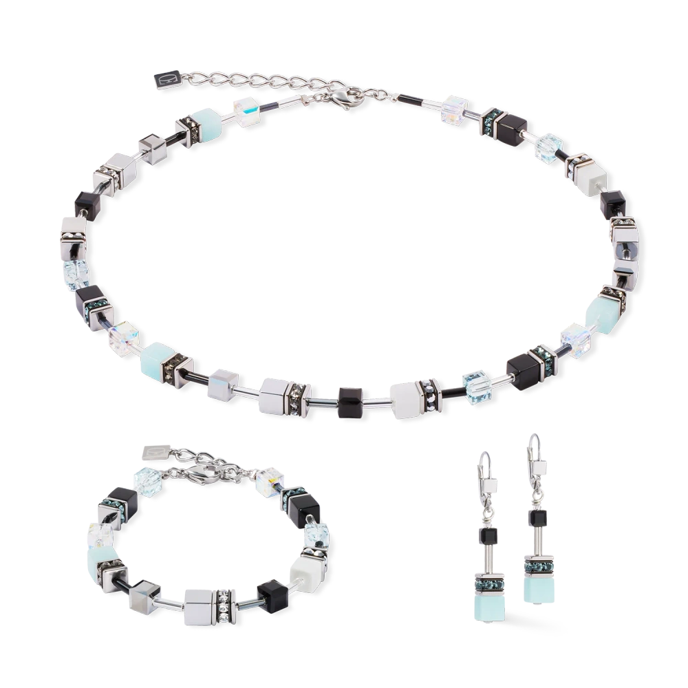 Bransoletka GeoCUBE® Iconic Ice Serenity srebrna